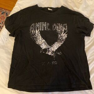 Anine Bing Black Graphic Tee